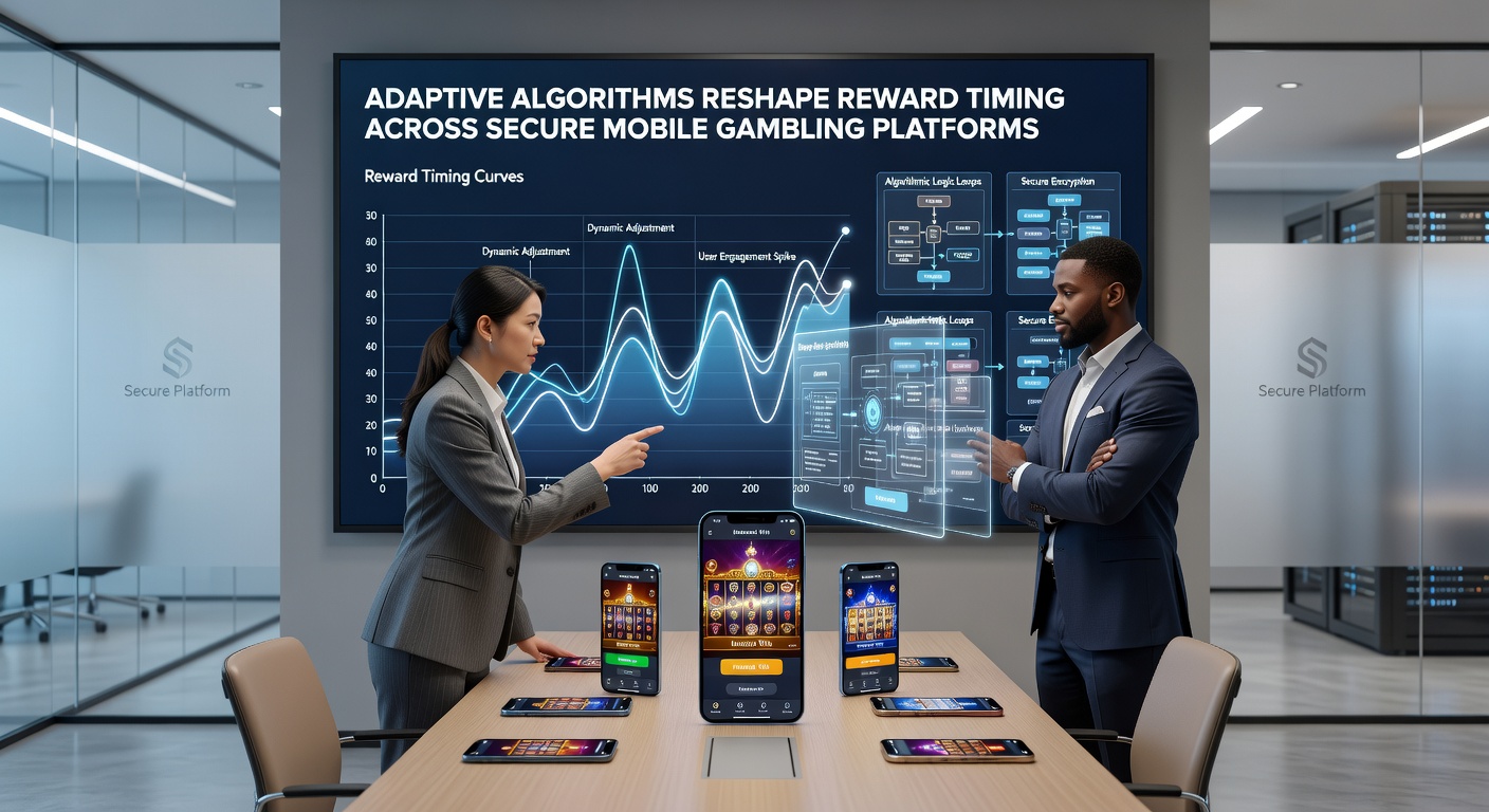 Secure mobile gambling dashboard showing real-time reward timing adjustments via adaptive algorithms