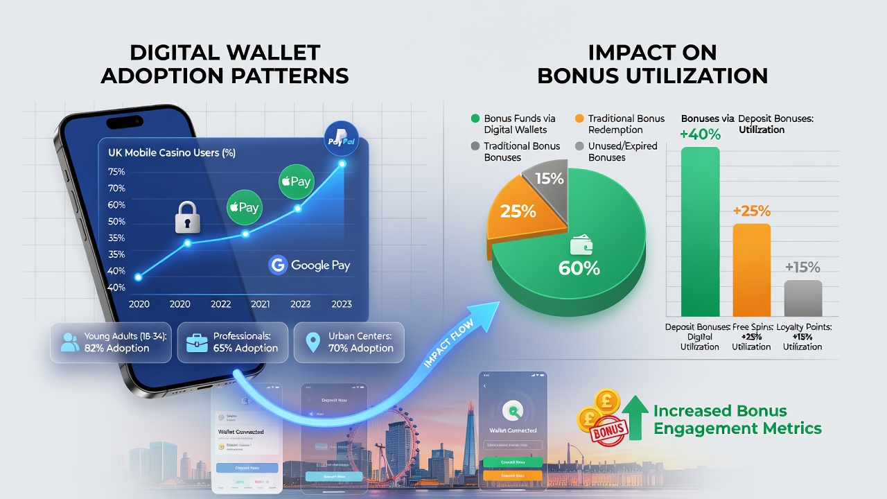 Analytics dashboard illustrating bonus redemption rates alongside wallet transaction volumes