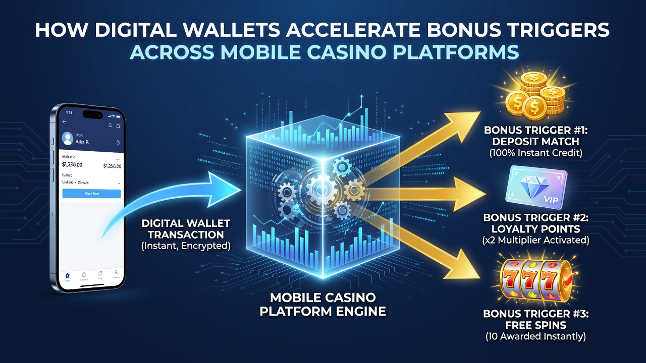 Mobile screen displaying synchronized wallet deposit and bonus reward notification in a live casino environment