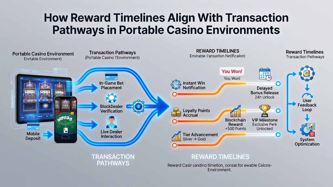 Flow diagram illustrating reward activation points along mobile payment processing routes